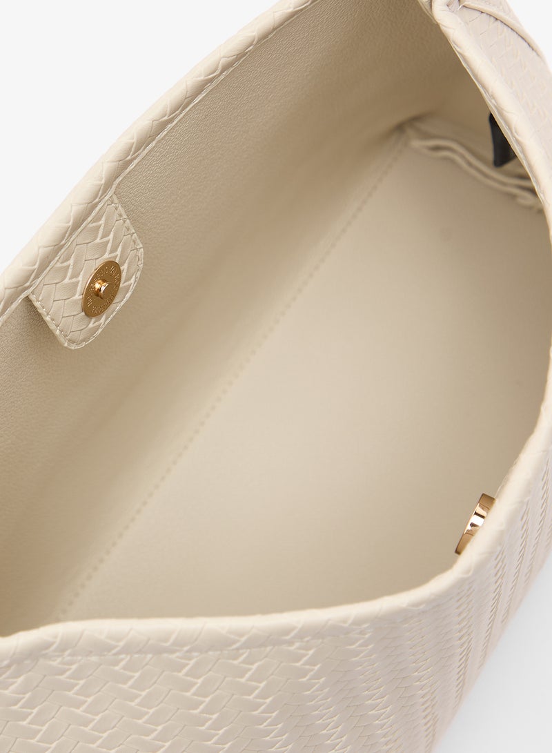 GLAMOROUS Woven Tote Shoulder Bag - Image 4